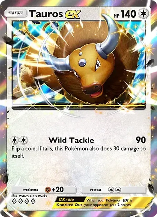 Tauros ex — Mega Rising #183 (Pokémon TCG card)