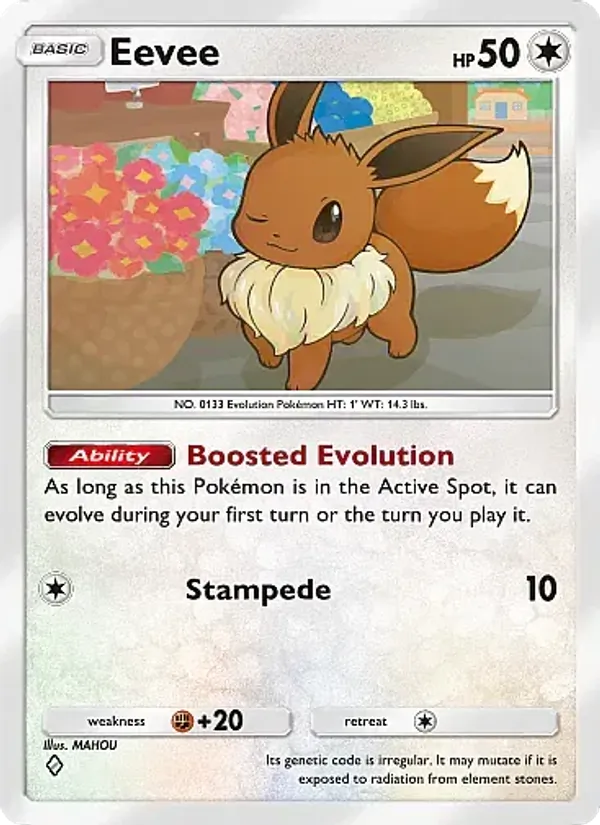 Eevee — Mega Rising #184 (Pokémon TCG card)