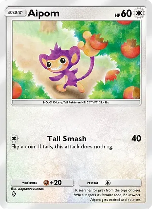 Aipom — Mega Rising #185 (Pokémon TCG card)