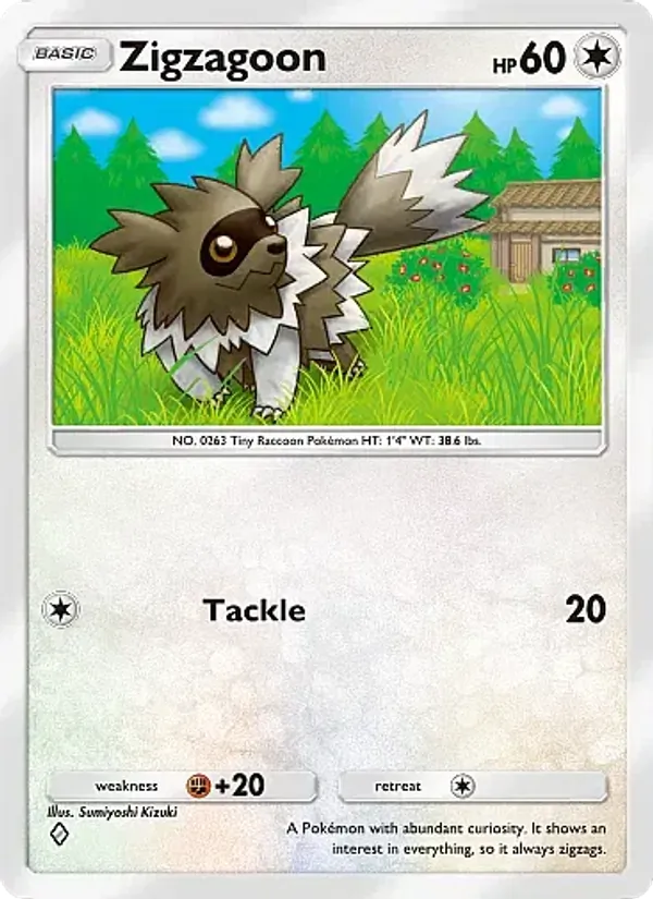 Zigzagoon — Mega Rising #188 (Pokémon TCG card)