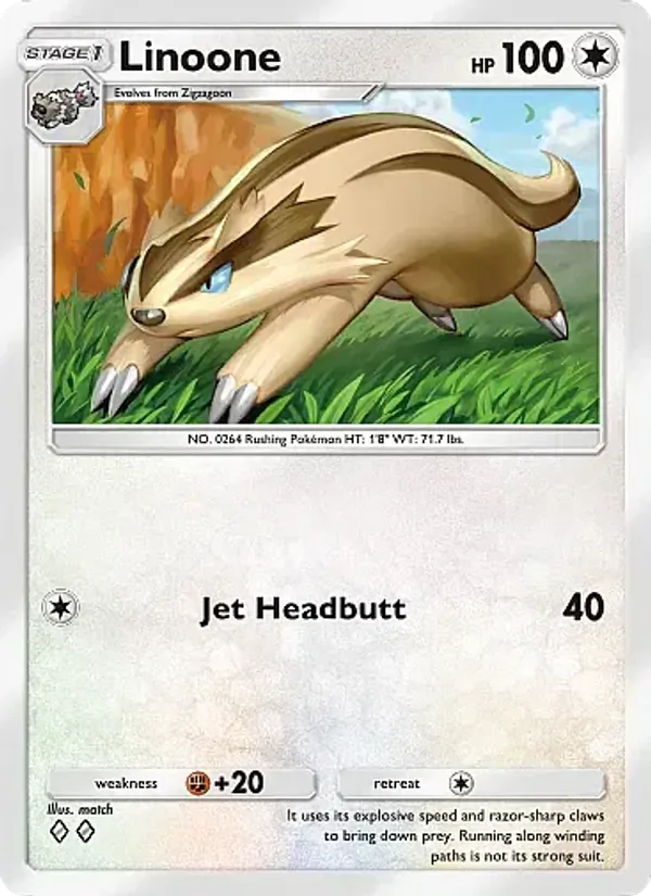 Linoone — Mega Rising #189 (Pokémon TCG card)