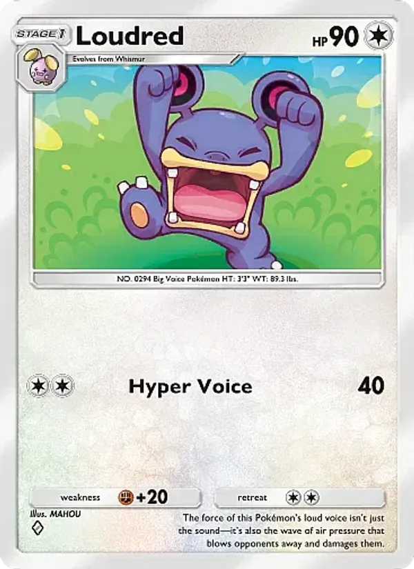 Loudred — Mega Rising #191 (Pokémon TCG card)