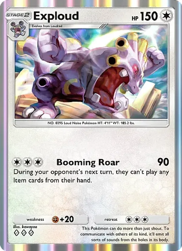 Exploud — Mega Rising #192 (Pokémon TCG card)
