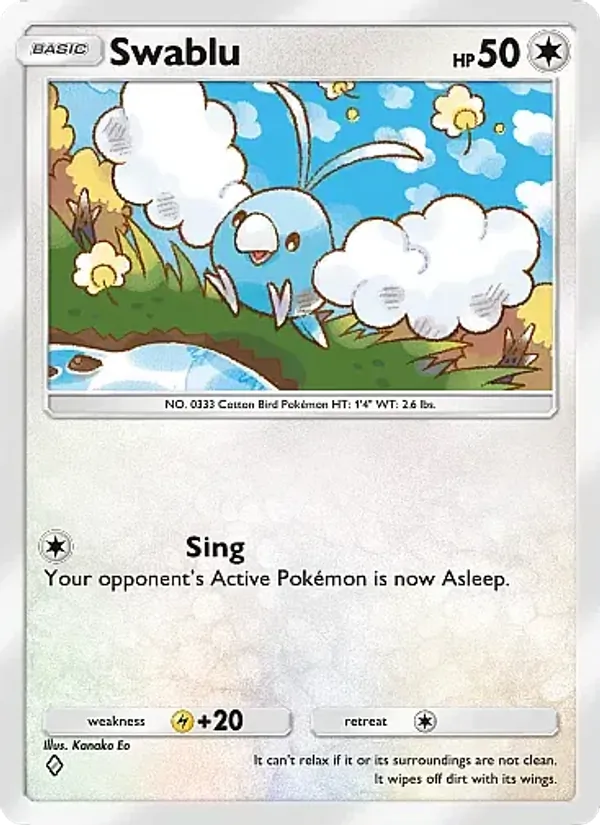 Swablu — Mega Rising #196 (Pokémon TCG card)