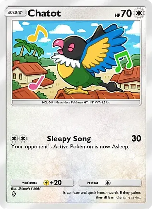 Chatot — Mega Rising #198 (Pokémon TCG card)