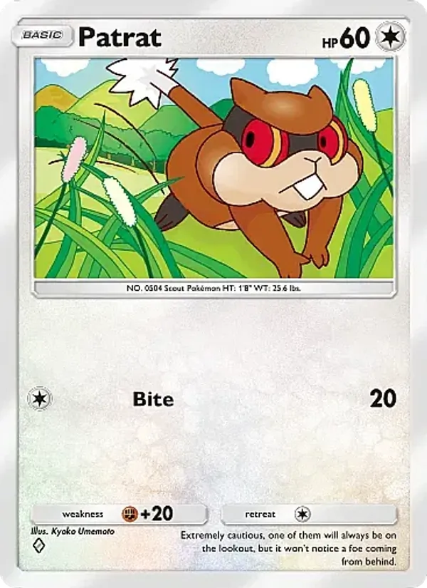 Patrat — Mega Rising #199 (Pokémon TCG card)