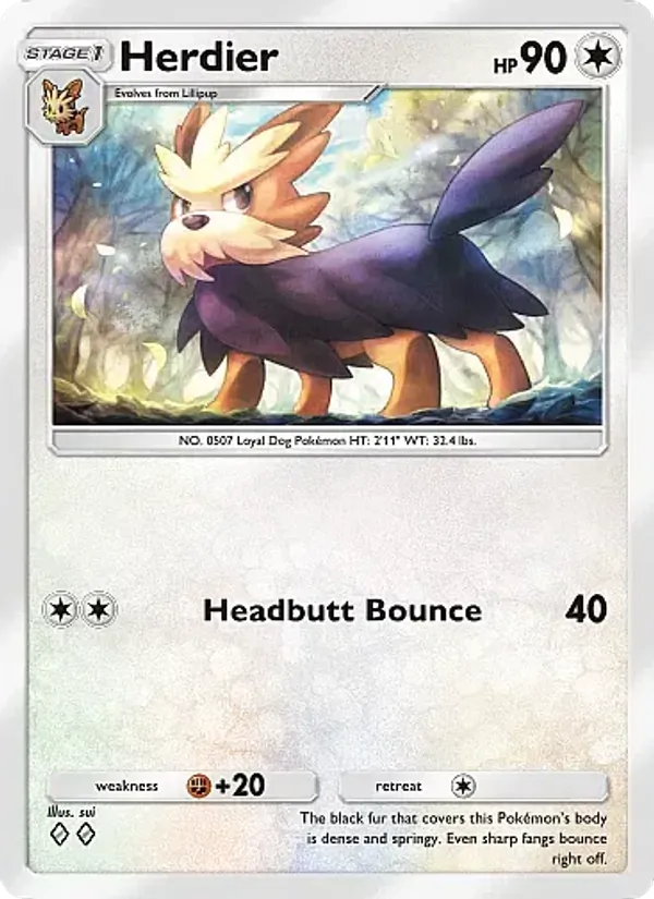 Herdier — Mega Rising #202 (Pokémon TCG card)
