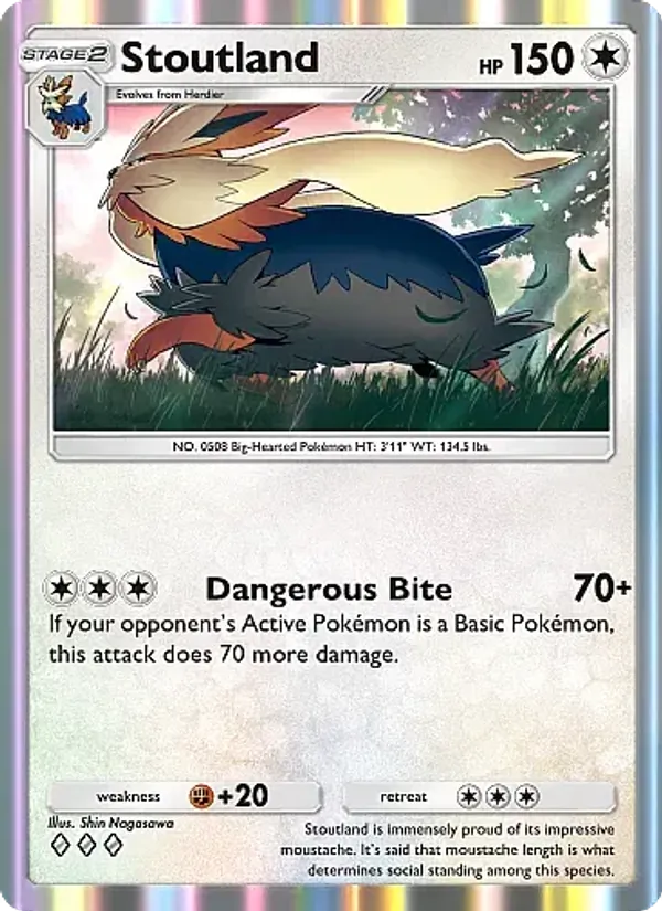 Stoutland — Mega Rising #203 (Pokémon TCG card)