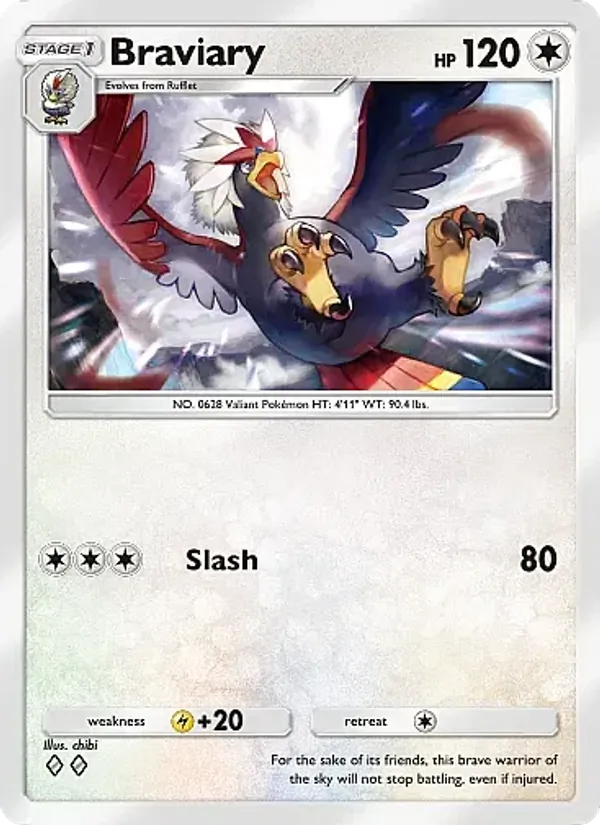 Braviary — Mega Rising #205 (Pokémon TCG card)