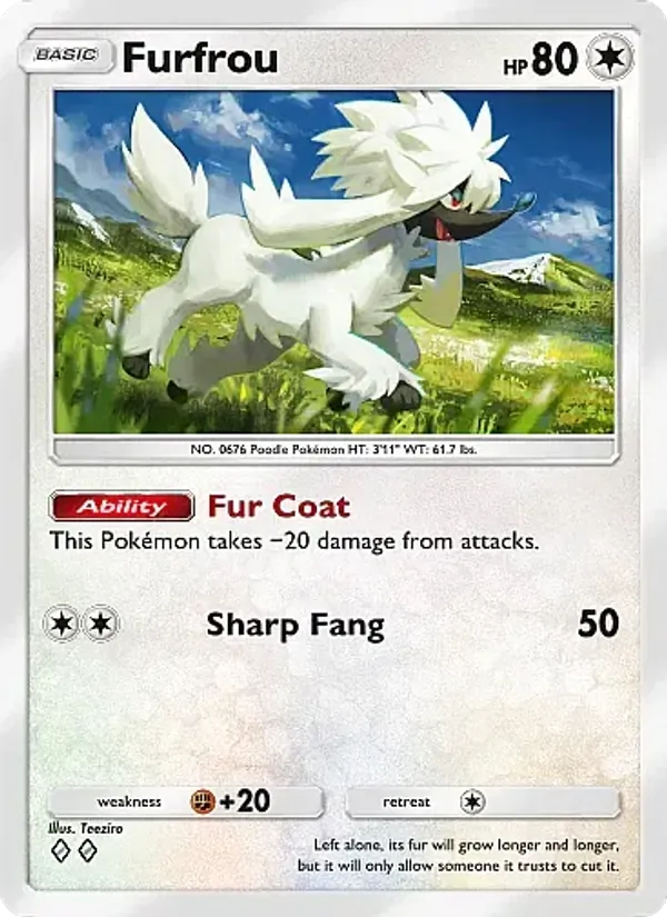 Furfrou — Mega Rising #206 (Pokémon TCG card)