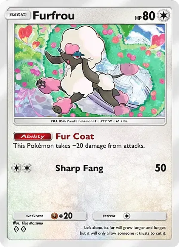 Furfrou — Mega Rising #207 (Pokémon TCG card)