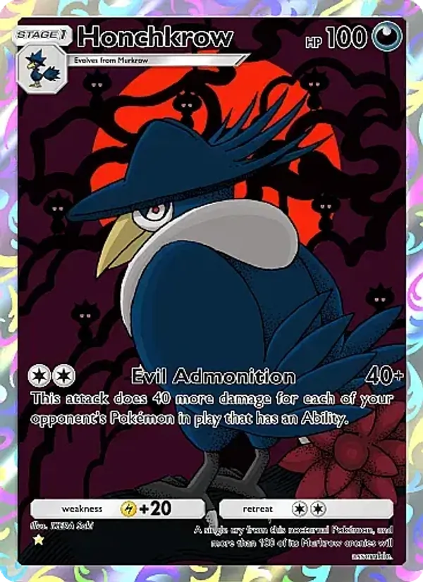 Honchkrow — Mega Rising #244 (Pokémon TCG card)