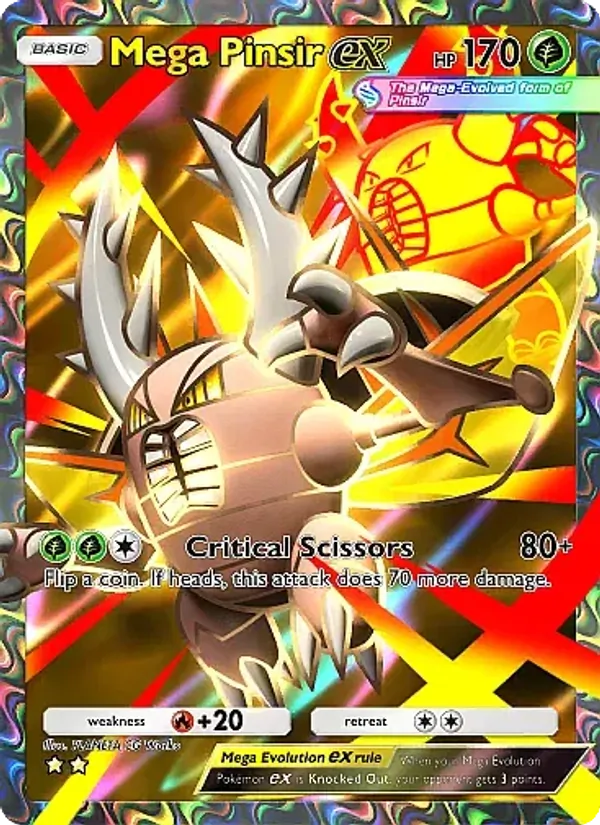Mega Pinsir ex — Mega Rising #251 (Pokémon TCG card)