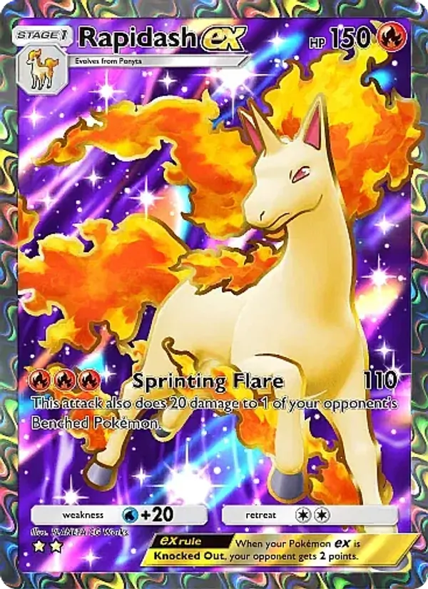 Rapidash ex — Mega Rising #253 (Pokémon TCG card)