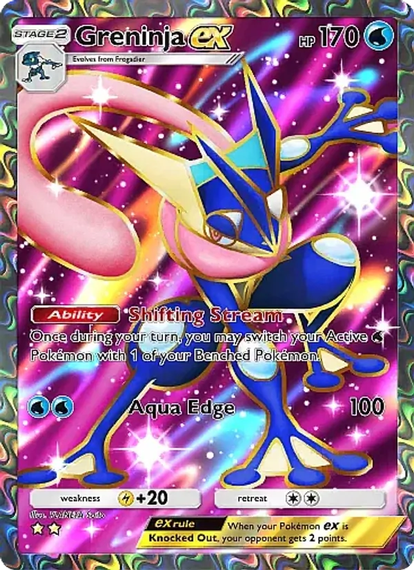 Greninja ex — Mega Rising #256 (Pokémon TCG card)