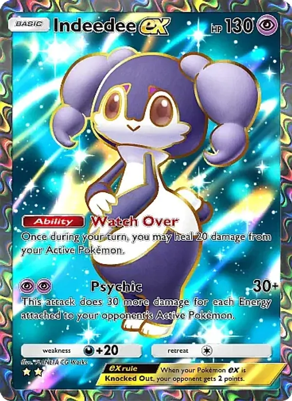 Indeedee ex — Mega Rising #260 (Pokémon TCG card)