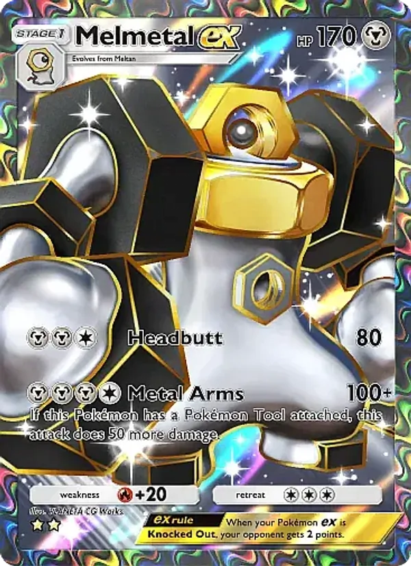 Melmetal ex — Mega Rising #264 (Pokémon TCG card)