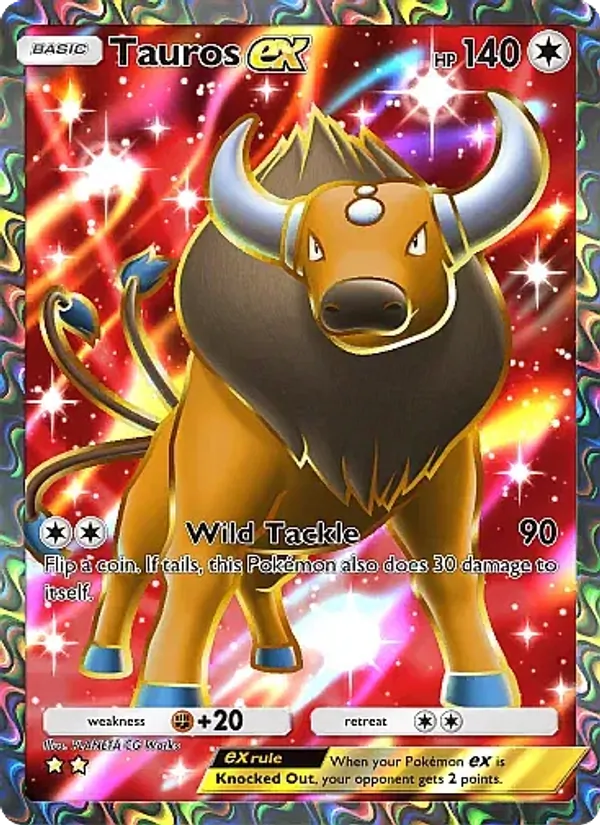 Tauros ex — Mega Rising #265 (Pokémon TCG card)
