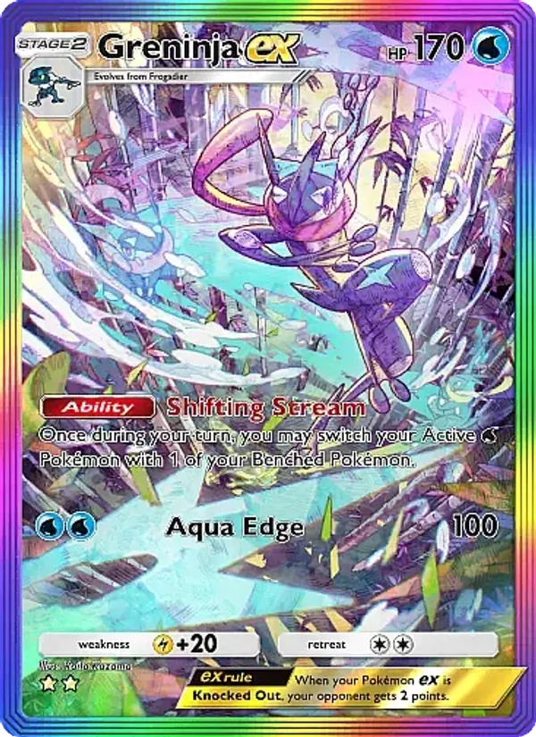 Greninja ex — Mega Rising #275 (Pokémon TCG card)