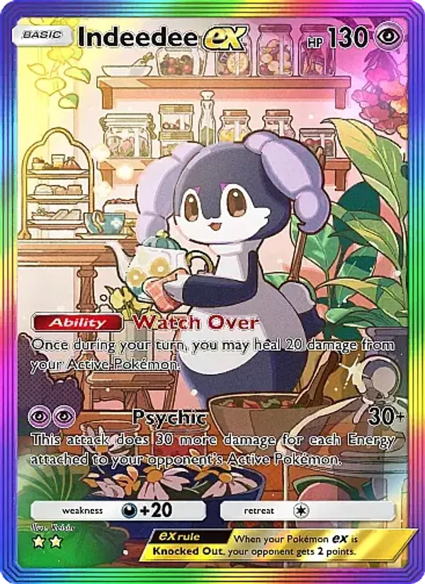 Indeedee ex — Mega Rising #278 (Pokémon TCG card)