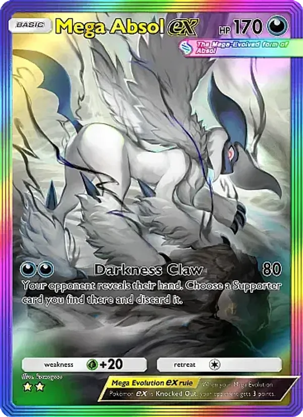 Mega Absol ex — Mega Rising #280 (Pokémon TCG card)
