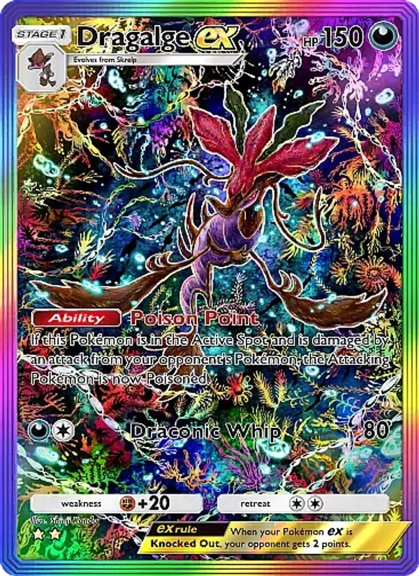 Dragalge ex — Mega Rising #281 (Pokémon TCG card)