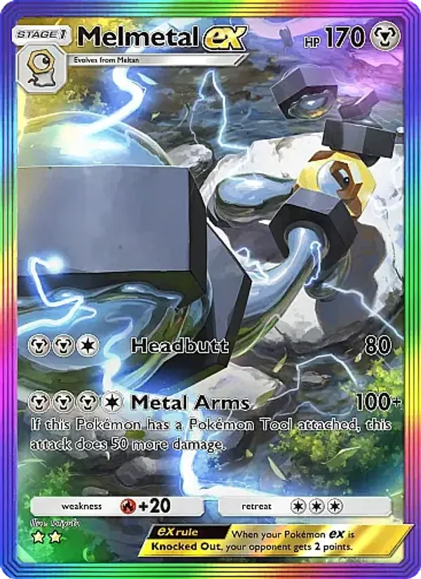 Melmetal ex — Mega Rising #282 (Pokémon TCG card)