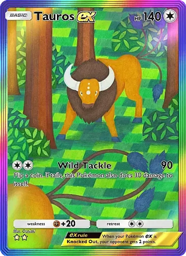 Tauros ex — Mega Rising #283 (Pokémon TCG card)