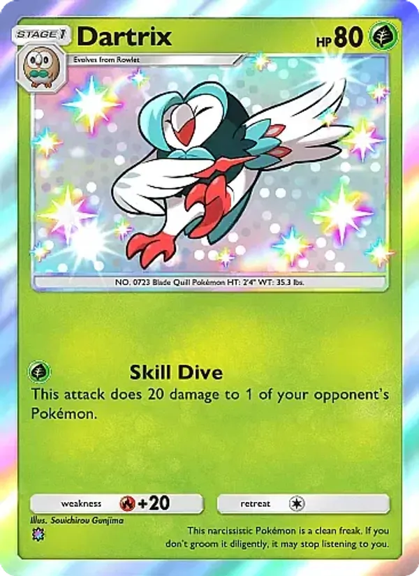 Dartrix — Mega Rising #291 (Pokémon TCG card)