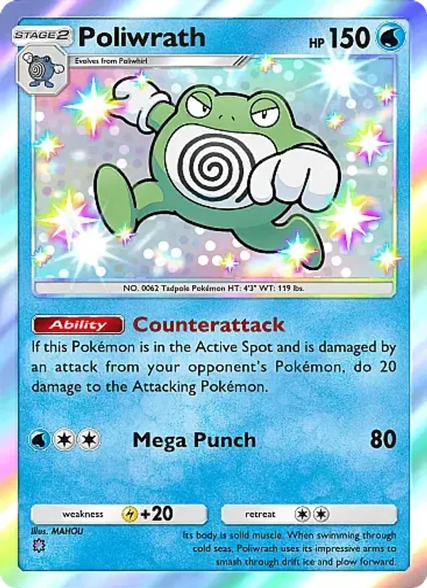 Poliwrath — Mega Rising #297 (Pokémon TCG card)