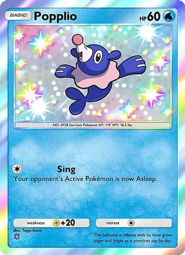 Popplio — Mega Rising #300 (Pokémon TCG card)