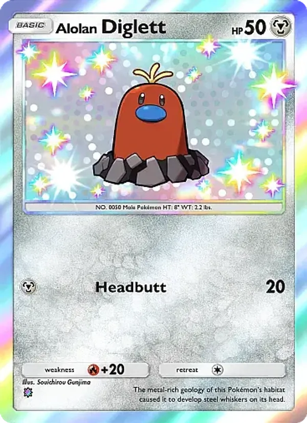 Alolan Diglett — Mega Rising #311 (Pokémon TCG card)