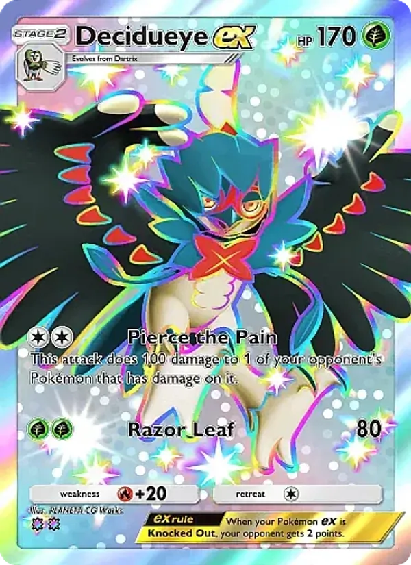 Decidueye ex — Mega Rising #317 (Pokémon TCG card)