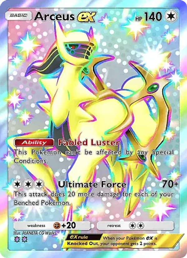 Arceus ex — Mega Rising #328 (Pokémon TCG card)