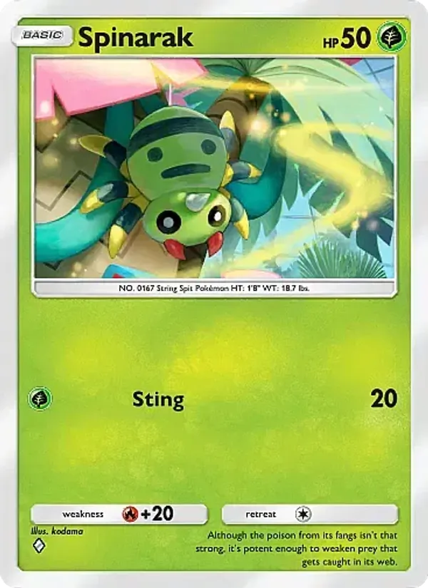 Spinarak — Crimson Blaze #005 (Pokémon TCG card)