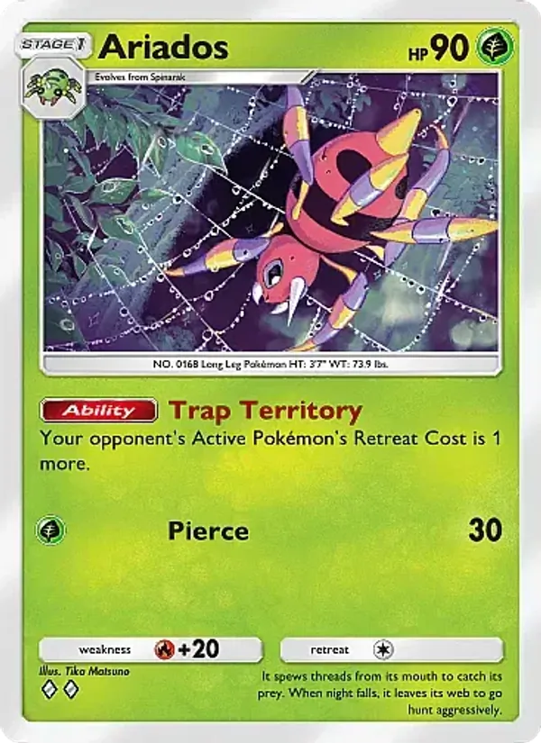 Ariados — Crimson Blaze #006 (Pokémon TCG card)