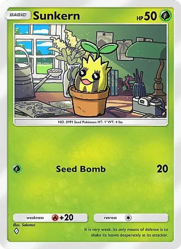 Sunkern — Crimson Blaze #007 (Pokémon TCG card)