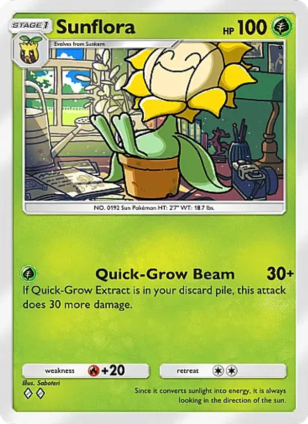 Sunflora — Crimson Blaze #008 (Pokémon TCG card)