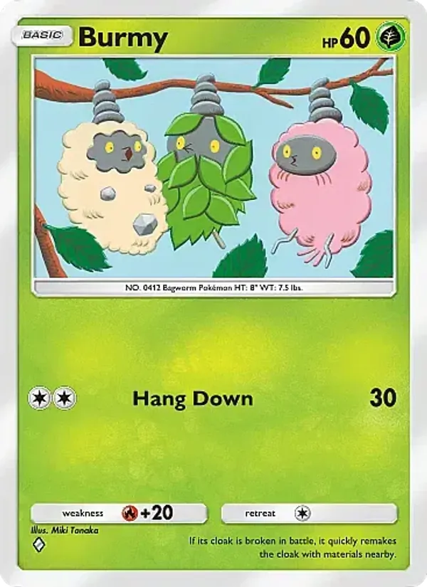 Burmy — Crimson Blaze #009 (Pokémon TCG card)