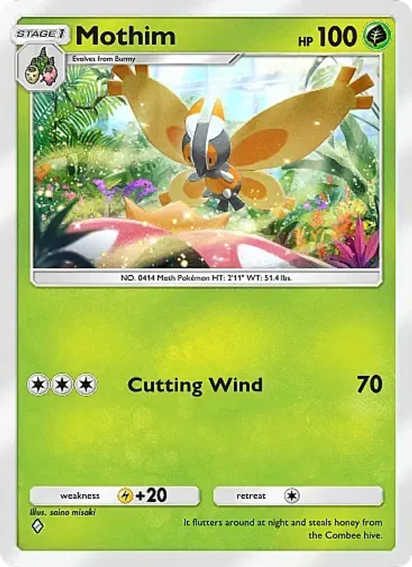 Mothim — Crimson Blaze #010 (Pokémon TCG card)