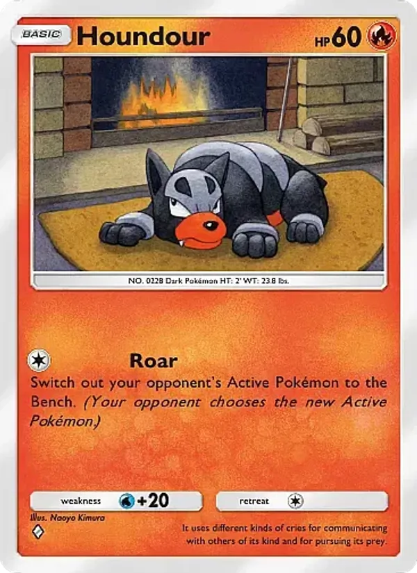Houndour — Crimson Blaze #015 (Pokémon TCG card)