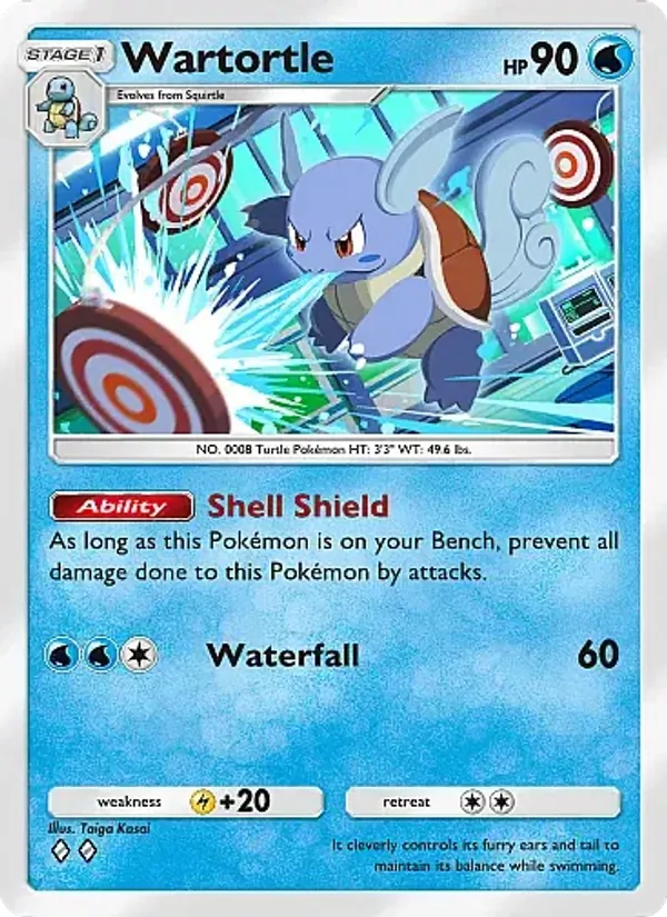 Wartortle — Crimson Blaze #018 (Pokémon TCG card)