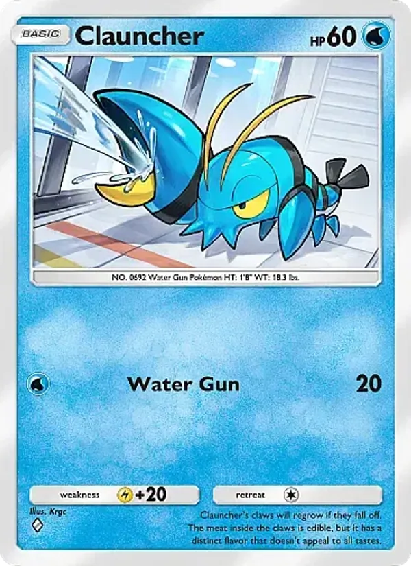Clauncher — Crimson Blaze #022 (Pokémon TCG card)