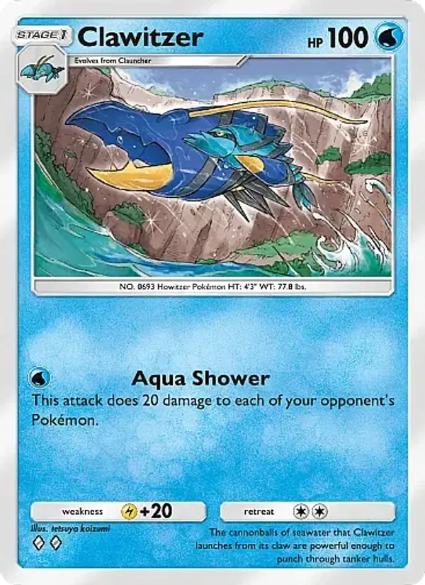 Clawitzer — Crimson Blaze #023 (Pokémon TCG card)