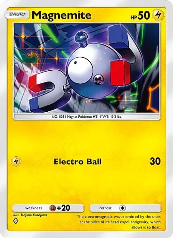 Magnemite — Crimson Blaze #024 (Pokémon TCG card)