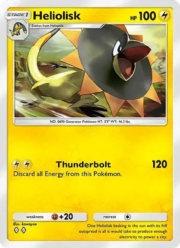 Heliolisk — Crimson Blaze #029 (Pokémon TCG card)