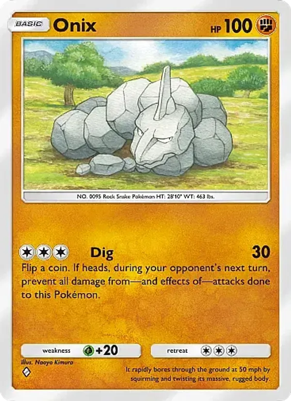 Onix — Crimson Blaze #038 (Pokémon TCG card)
