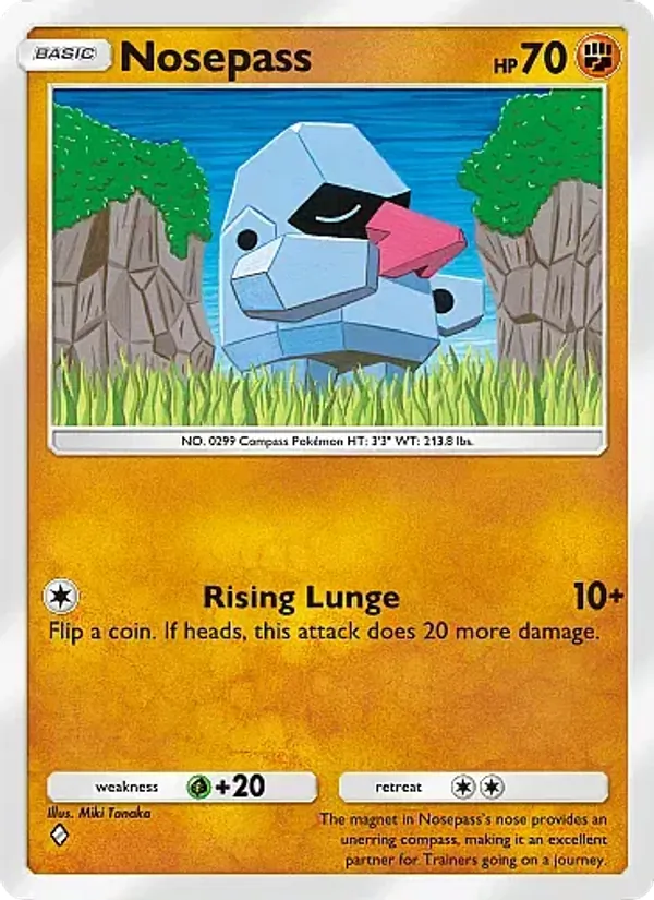 Nosepass — Crimson Blaze #041 (Pokémon TCG card)