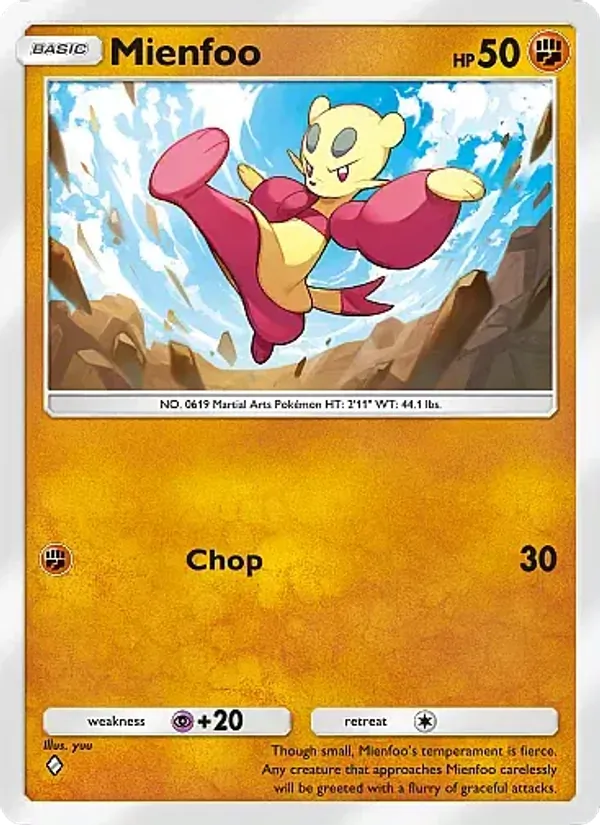 Mienfoo — Crimson Blaze #043 (Pokémon TCG card)