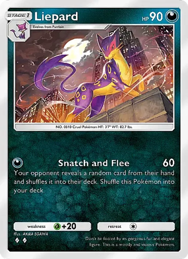 Liepard — Crimson Blaze #048 (Pokémon TCG card)